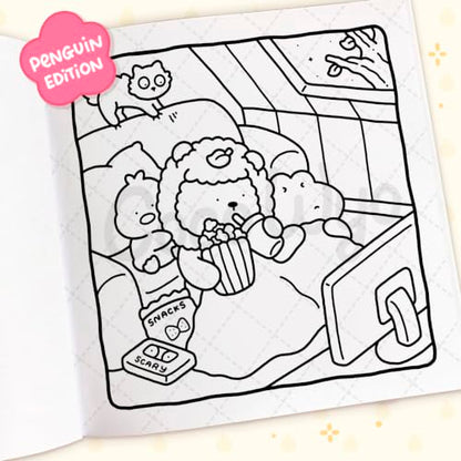 Cozy Friends: Coloring Books for Adults by Coco Wyo | Cute Animal Friends Coloring Pages, Cozy Simple Designs, Stress Relief & Relaxation: A relaxing cosy colouring book, from the bestselling author