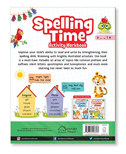 Spelling Time Activity Workbook – Book 2 | Fun Word Building & Practice Exercises | Ages 6–9 | Boost Spelling Skills Through Engaging Activities