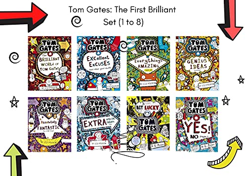 Tom Gates: The First Brilliant Set (1 to 8) book cover