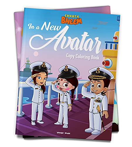 Chhota Bheem - In a new Avatar: Copy Coloring Book For Kids book cover