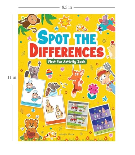 Spot The Difference | First Fun Activity Book For Kids | Boost Focus & Observation Skills | Ages 4–7 | Engaging Puzzle Fun