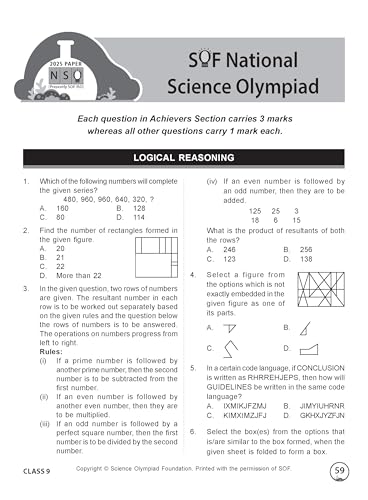 MTG International Science Olympiad (ISO) Workbook Class 9 - Chapter-wise MCQs, Quick Recap with Achievers Section - SOF Olympiad Books For 2026-27 Exam