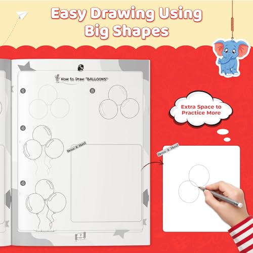 How to Draw Everything You See: 365 Drawing Book For Kids 4+ Years Old | Easy Step By Step Guide For Tracing & Coloring | Fun Themes-Animals, Fruits, Vegetables, Toys | Thoughtful Gift For Children