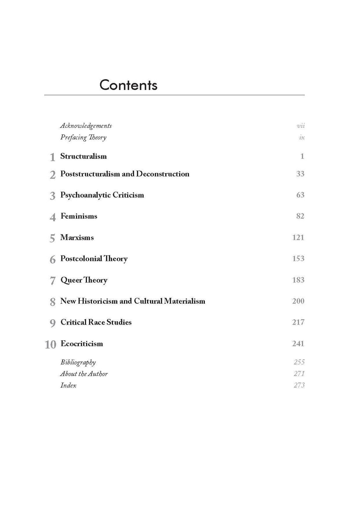 Contemporary Literary and Cultural Theory: From Structuralism to Ecocriticism