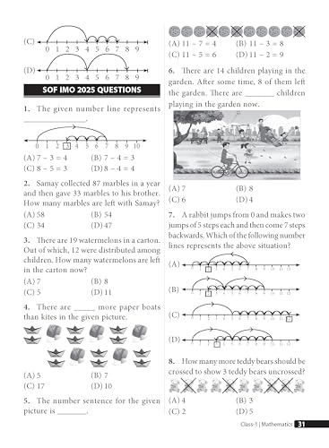 MTG Mathematics (IMO) Olympiad Prep Guide Class 1 | Detailed Theory, Exercise with Self Test For Practice | SOF Olympiad Books For Exam 2026-27 (Useful For Level-1)