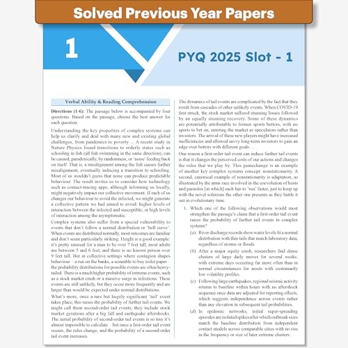 PW CAT 9 Years Chapterwise & Topicwise Previous Years Solved Questions (2025-2017) and 5 Mock Papers (CBT Mode) with Detailed Explanations | Included Mind Maps & Trend Analysis