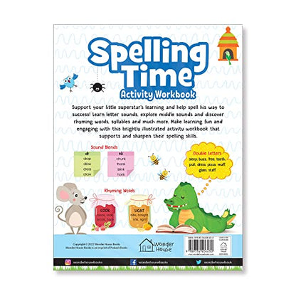 Spelling Time- Activitiy Workbook For Kids (Ages 6-8) I Vocublary Building I Writing Practice I Screen Free Time Of 2.5 Hours