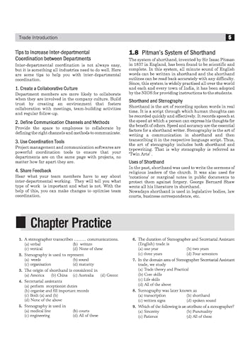 Arihant NSQF (Level 3.5) Stenographer Secretarial Assistant Theory | 1st Year ITI Students | Bharat Skills CBT & NIMI Pattern Based | Completely Revised Edition | Step-by-Step Theory with Diagrams