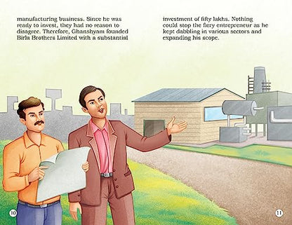Story Books for Kids (Set of 5 Books) (Illustrated) - Indian Entrepreneurs - Biographies for Kids - Ambani, G.D Birla, Narayana Murthy, Kiran Mazumdar Shaw, J.R.D. Tata - Read Aloud to Infants, Toddlers - Age 3+ Years