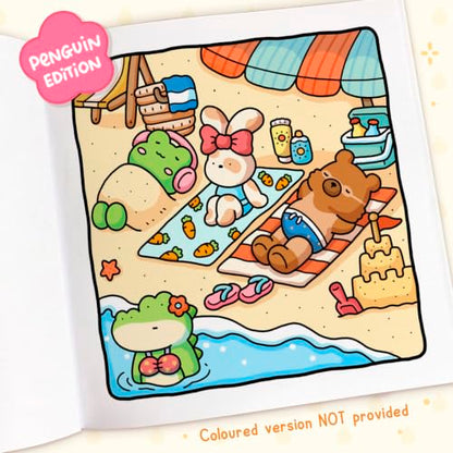 Cozy Friends: Coloring Books for Adults by Coco Wyo | Cute Animal Friends Coloring Pages, Cozy Simple Designs, Stress Relief & Relaxation: A relaxing cosy colouring book, from the bestselling author