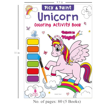 Pick & Paint - Coloring Activity Books for Girls (Pack of 5)