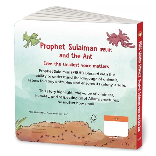First Quran Stories: Prophet Sulaiman (PBUH) and the Ant: An Illustrated Story Book for Kids About Prophet | Inspirational Islamic Story | Teaches About Kindness, Respect & Wisdom | Ages 5+ [Select Learning]