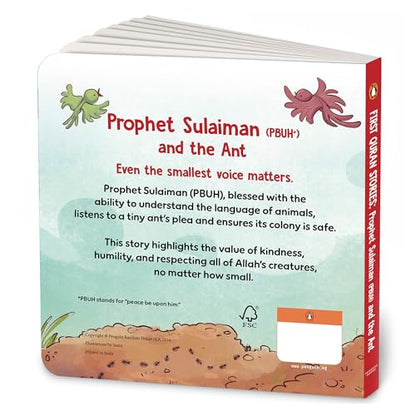 First Quran Stories: Prophet Sulaiman (PBUH) and the Ant: An Illustrated Story Book for Kids About Prophet | Inspirational Islamic Story | Teaches About Kindness, Respect & Wisdom | Ages 5+ [Select Learning]