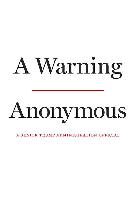 A WARNING book cover
