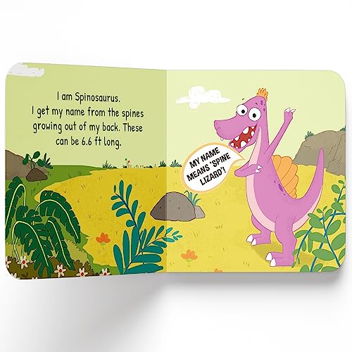 Spinosaurus – My First Dino Board Book: Illustrated Dinosaur Picture Book for Kids | Discover Fun Facts About the Sail-Backed Carnivore with Bright Images & Simple Text | Sturdy Board Book for Toddlers & Preschoolers | Ages 2–5 Years