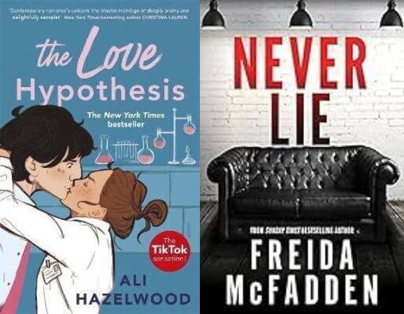 The Love Hypothesis & Never Lie Combo Set Paperback Psychological Thriller Mystery Suspense Crime Fiction Novel Collection for Adults