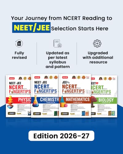 MTG NCERT at your FINGERTIPS Chemistry For NEET & JEE Exam 2026-2027 | NCERT Exam Scorer, Concept Priority Tracker, HOTS MCQs, Mind Maps & DPP with HD ... Edition (Based on NEET/JEE Latest Pattern)