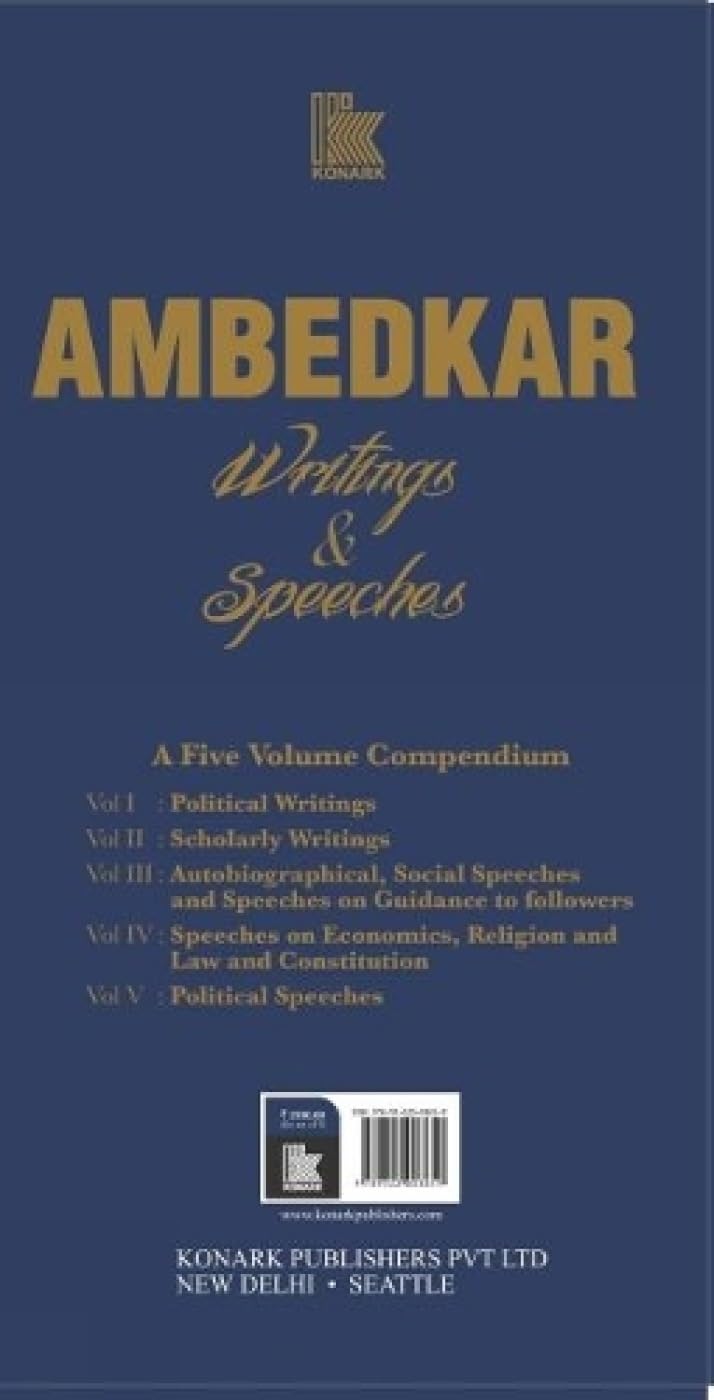 AMBEDKAR: Writings & Speeches (A Five Volume Compendium) book cover