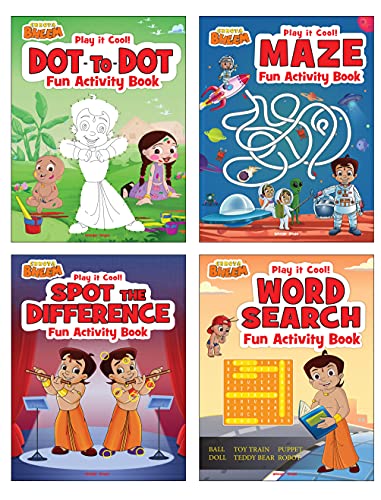 Chhota Bheem - Play It Cool!  Fun Activity Books Box Set : Maze, Dot To Dot, Spot The Difference and book cover