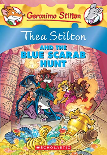 THEA STILTON #11 THEA STILTON AND THE BLUE SCARAB HUNT (REV) book cover