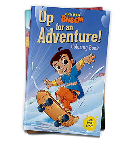 Chhota Bheem UP For An Adventure: Jumbo Size Coloring Book For Children (Giant Book Series) book cover