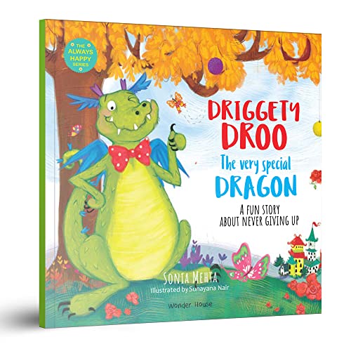Driggety Droo: The Very Determined Dragon -A Fun Story About Never Giving Up,Age Group: 5+,Children's Illustrated Picture Book About Important Life Lessons for Kids,Explore Magical World of Dragons