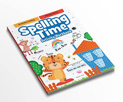 Spelling Time- Activitiy Workbook For Kids (Ages 6-8) I Vocublary Building I Writing Practice I Screen Free Time Of 2.5 Hours