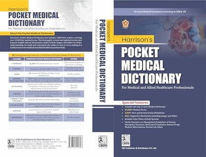 HARRISON'S POCKET MEDICAL DICTIONARY FOR MEDICAL AND ALLIED HEALTHCARE PROFESSIONALS (PB 2025)
