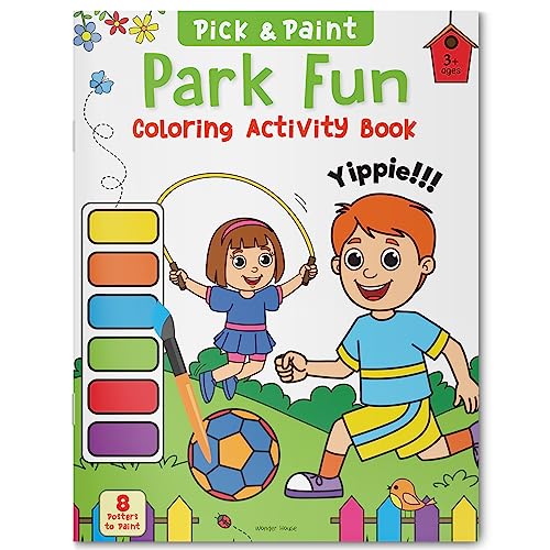 Pick and Paint Coloring Activity Book For Kids: Park fun book cover