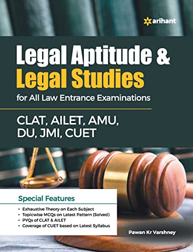 Legal Aptitude & Legal Studies for All Law Entrance Examinations CLAT, AILET,AMU, DU, JMI,CUET book cover
