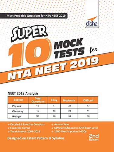Super 10 Mock Tests for NTA NEET 2019, 2/e book cover