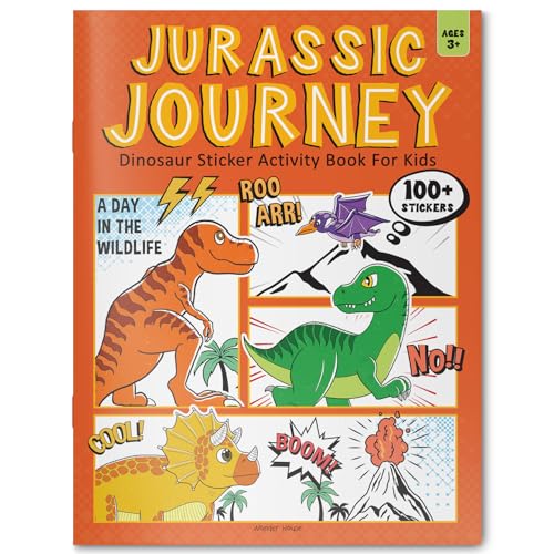 Jurassic Journey - Dinosaur Sticker Activity Book For Kids