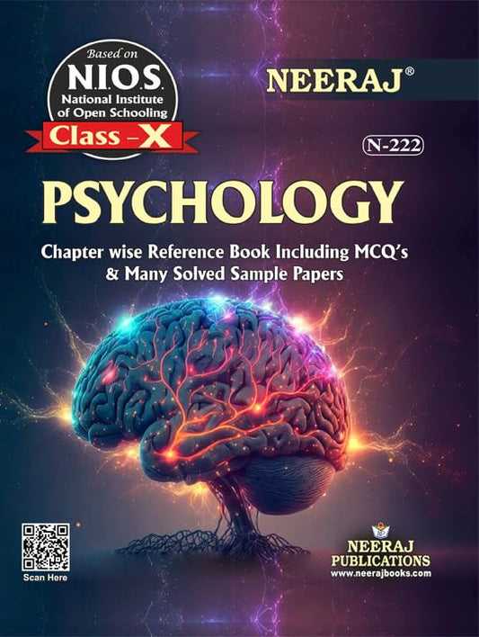 Neeraj Publications NIOS Psychology 10th Class Study Book And Model Papers English Medium As Per latest Syllabus
