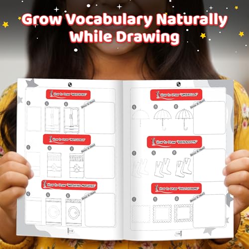 How to Draw Everything You See: 365 Drawing Book For Kids 4+ Years Old | Easy Step By Step Guide For Tracing & Coloring | Fun Themes-Animals, Fruits, Vegetables, Toys | Thoughtful Gift For Children