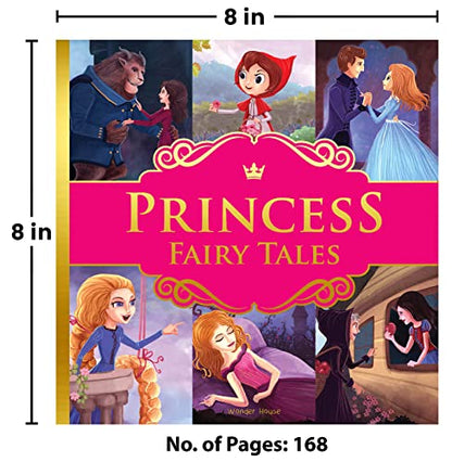 Princess Fairy Tales: Ten Traditional Fairy Tales For Children (Abridged and Retold With Large Font For Easy Reading) 8 Inches X 8 Inches - Hardback