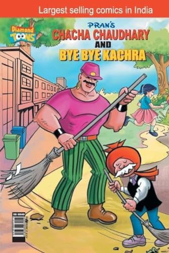 Chacha Chaudhary & Bye Bye Kachra PB English book cover