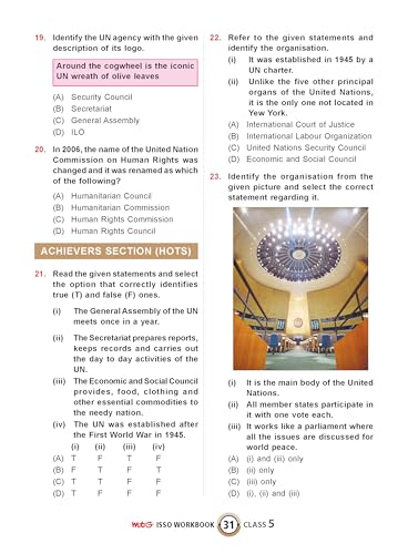 MTG International Social-Studies Olympiad (ISSO) Workbook Class 5 - Chapter-wise MCQs with Achievers Section - SOF Olympiad Books For 2026-27 Exam