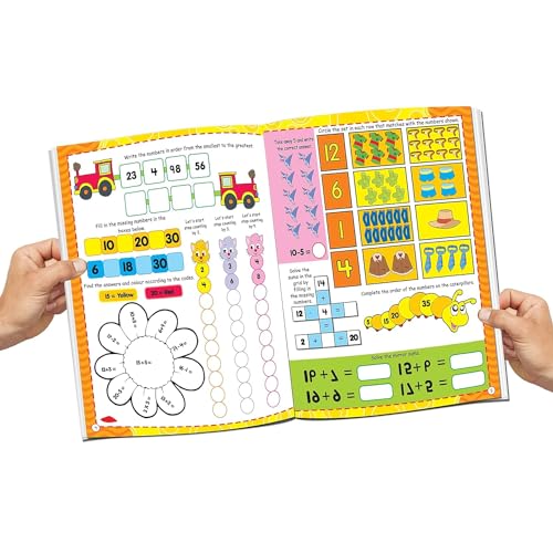 365 Maths Activity Book for Kids Ages 5-10 | Fun Math Workbook with Addition, Subtraction, Multiplication & Division | Interactive Activities to Build Confidence & Core Skills