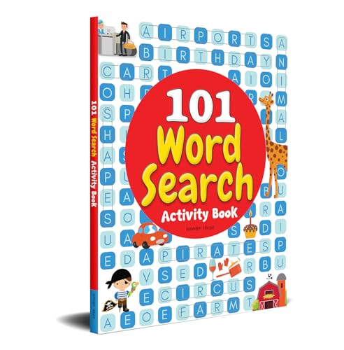 101 Word Search Activity Book - Large Grid Word Search Puzzles For Kids With Attractive Illustrations I Ages 3-6 I Vocabulary Building I Learn New Words I Motor Skills Improvement