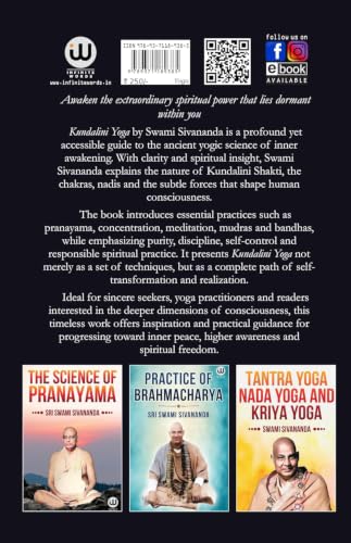 Kundalini Tantra Yoga Book in English | Tantra Yoga Nada Yoga And Kriya Yoga Combo Set Om Sri Swami Sivananda Books The Serpent Power On Chakra Healing Asana Pranayama Mudra Bandha By Spiritual Hatha