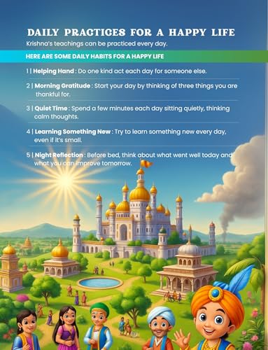 Bhagavad Gita for Kids English Edition | Krishna Stories for Children | Illustrated Moral Stories & Activity Book | Life Lessons & Values | Age 5–10