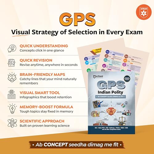 Arihant GPS Indian History Book 2025 | GS and General Knowledge for UPSC, IAS, State PCS, SSC, Railway, Police, NDA, CDS and Competitive Exams | English Medium