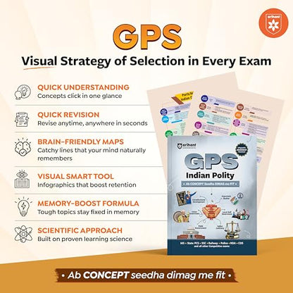 Arihant GPS Indian History Book 2025 | GS and General Knowledge for UPSC, IAS, State PCS, SSC, Railway, Police, NDA, CDS and Competitive Exams | English Medium