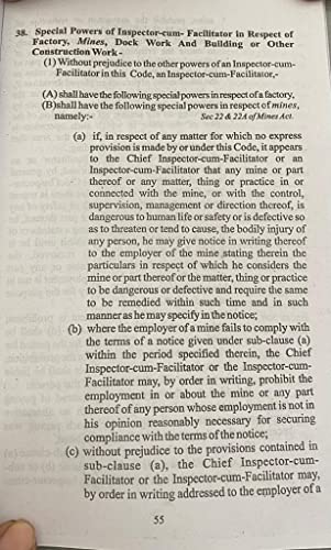 OSHWCC-2020, The Occupational Safety, Health and working conditions Code-2020, Mining Book, Mining Exam Book, DGMS Exam,1st &2nd Class, Overman, ... Exam, Seema Prakashan, J K Jaiswal