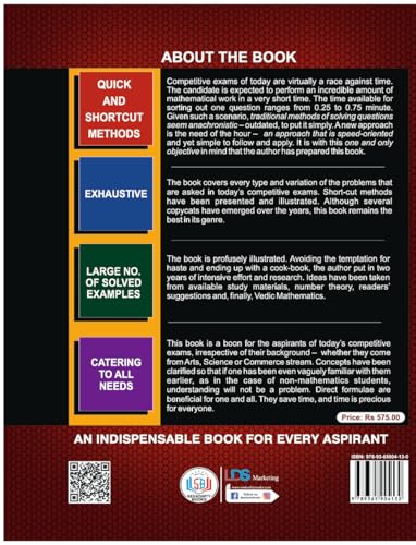 Magical Book on Quicker Maths by M. Tyra, 2026 Edition, Fully Revised & Updated, Speed-Oriented Shortcut Methods for Competitive Exams (Magical Book Series)