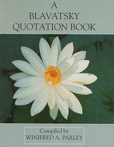 A Blavatsky Quotation Book P/B book cover