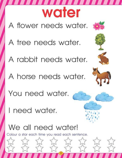 Very First Sight Words Sentences Level - 2