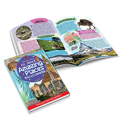 Amazing Places Encyclopedia for Children Age 5–15 Years | Illustrated Geography Book with Fun Facts, Trivia Questions & Answers | Learn About Famous Landmarks, Natural Wonders, Countries, Continents, Oceans & World Monuments
