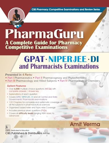 PharmaGuru | A Complete Guide for Pharmacy Competitive Examinations GPAT • NIPERJEE • DI and Pharmacists Examinations (PB 2026)
