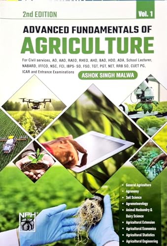 Advanced Fundamentals of Agriculture - Vol 1 + Vol 2 + Advanced Objectives 7000+ PYQs - Combo Set of 3 Books - [ORIGINAL BOOKS-TOP GRADE PAPER & PRINT] - For 2026 Exams